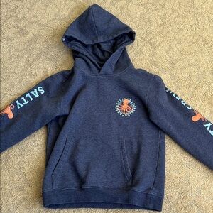 Salty Crew Kids Navy Hoodie with Octopus Design